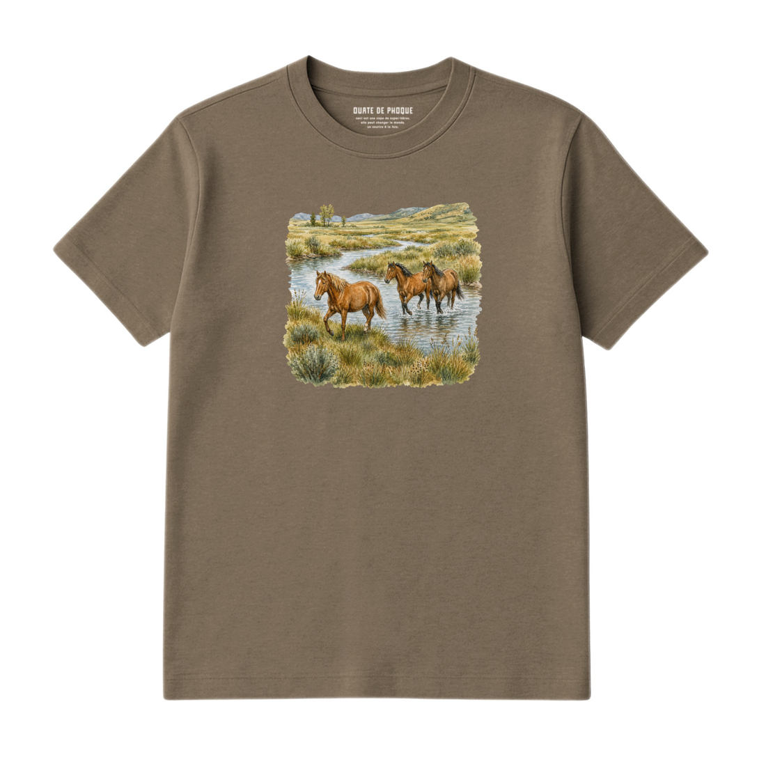 T-Shirt Chevaux Vintage