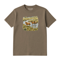 T-Shirt Chevaux Vintage