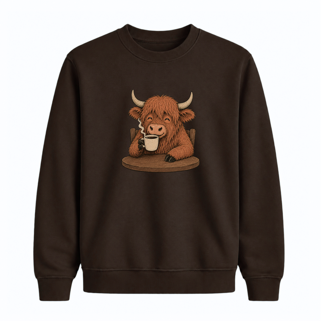 Sweatshirt Vache Café