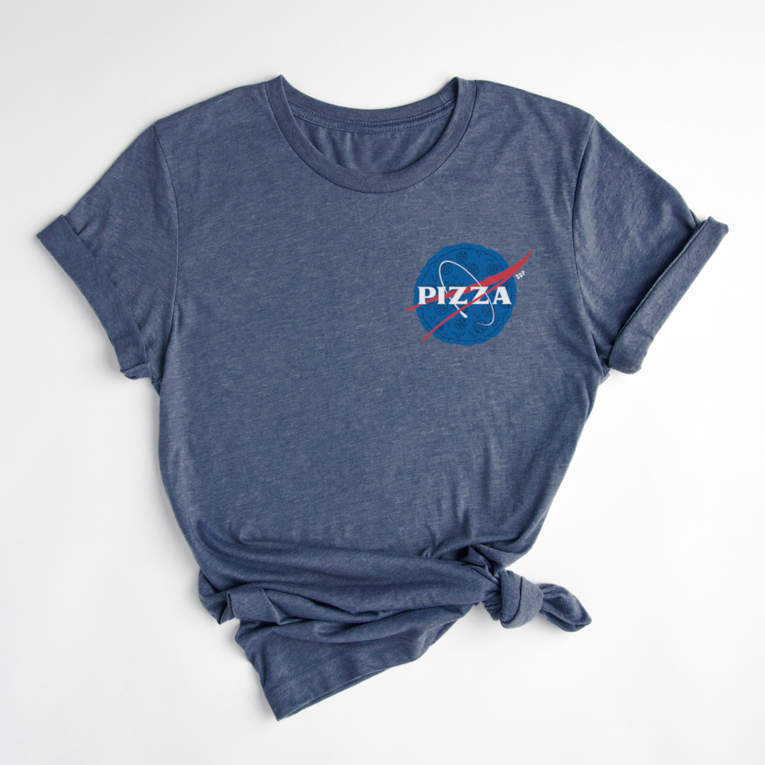 T-SHIRT PIZZA - BLEUET