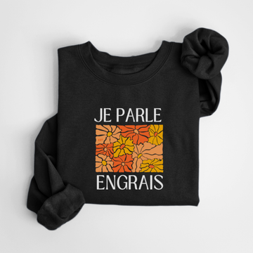 SWEATSHIRT ENGRAIS - NOIR