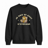 Sweatshirt Chat D'intérieur