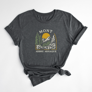 T-SHIRT MONT ARBRE ARNAQUE - CORBEAU