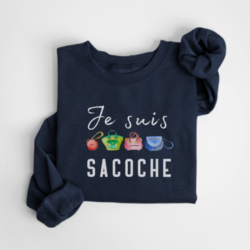 SWEATSHIRT SACOCHE - MARINE