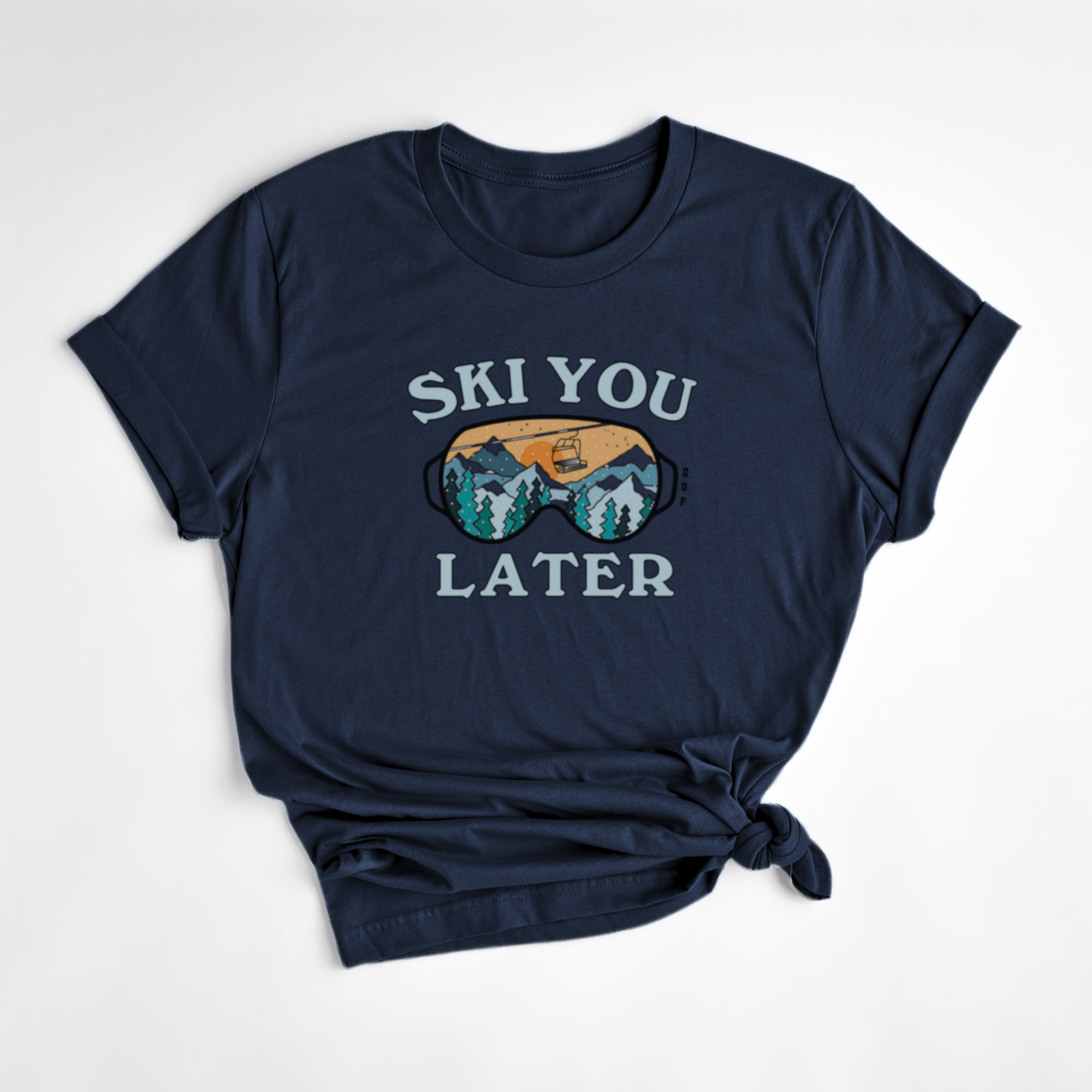 T-SHIRT SKI YOU LATER - MARINE