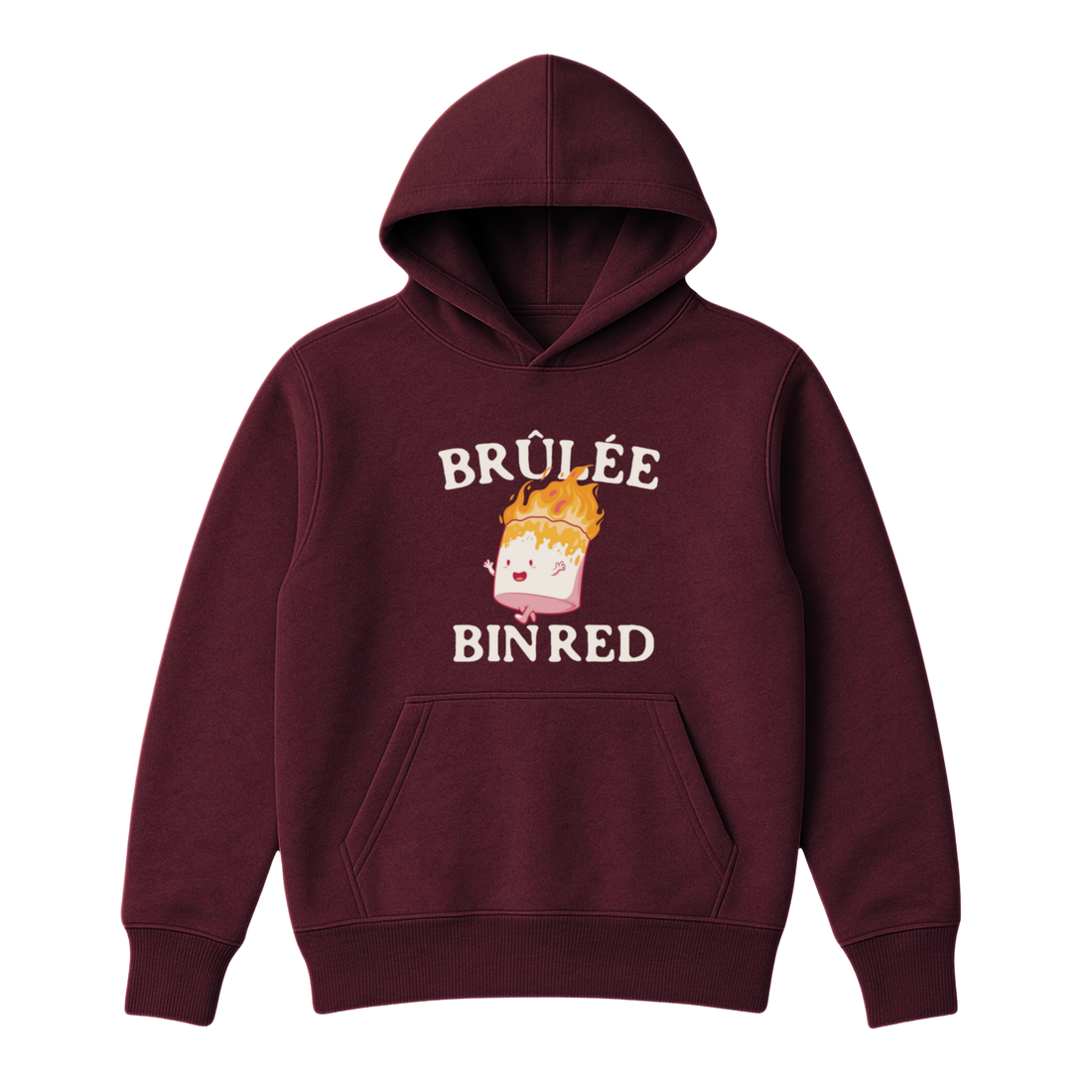 Hoodie Brûlée Bin Red