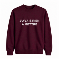 Sweatshirt Rien À Mettre