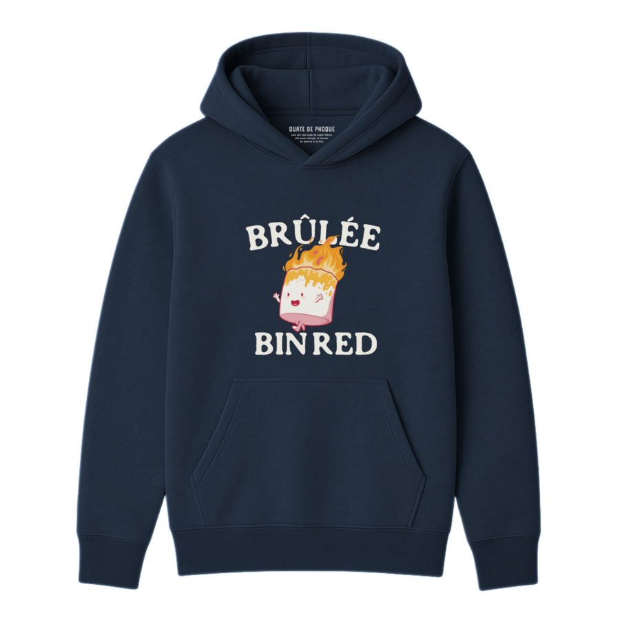 Hoodie Brûlée Bin Red