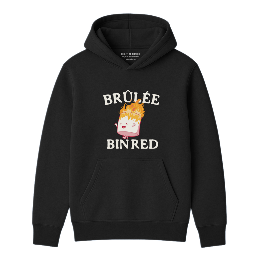 Hoodie Brûlée Bin Red