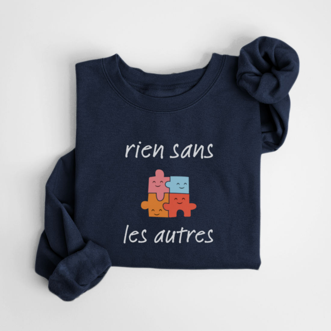 SWEATSHIRT RIEN SANS LES AUTRES - MARINE