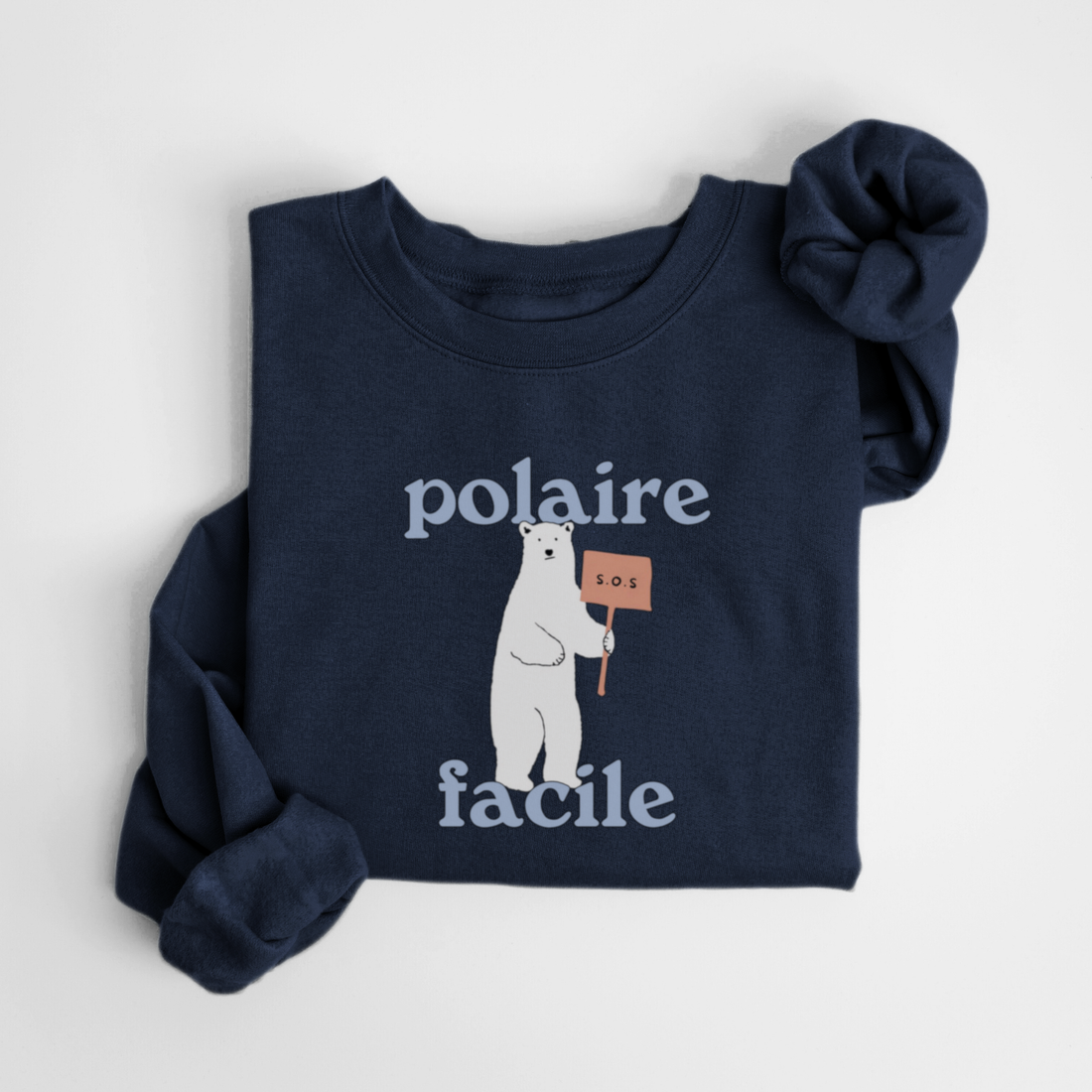 SWEATSHIRT POLAIRE - MARINE