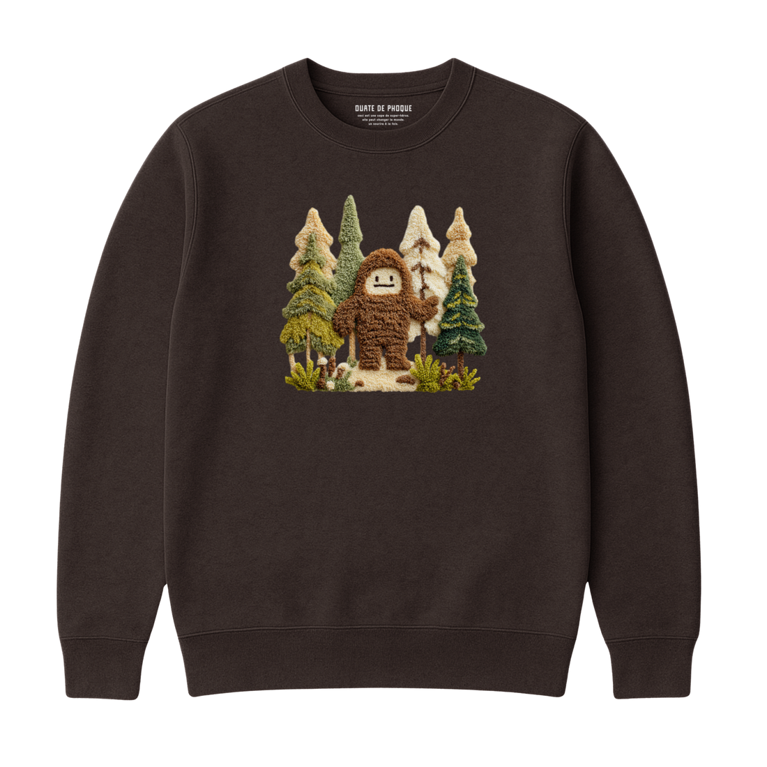Sweatshirt Sasquatch Effet Patch