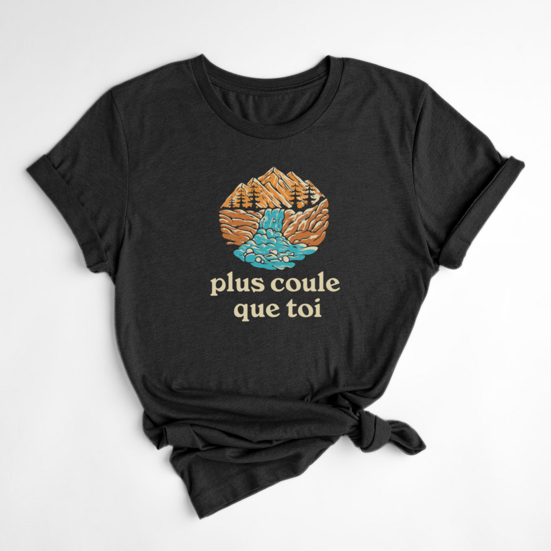 T-SHIRT PLUS COULE QUE TOI - NOIR