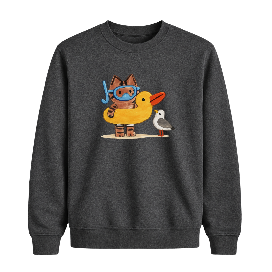 Sweatshirt Chat Baigneur