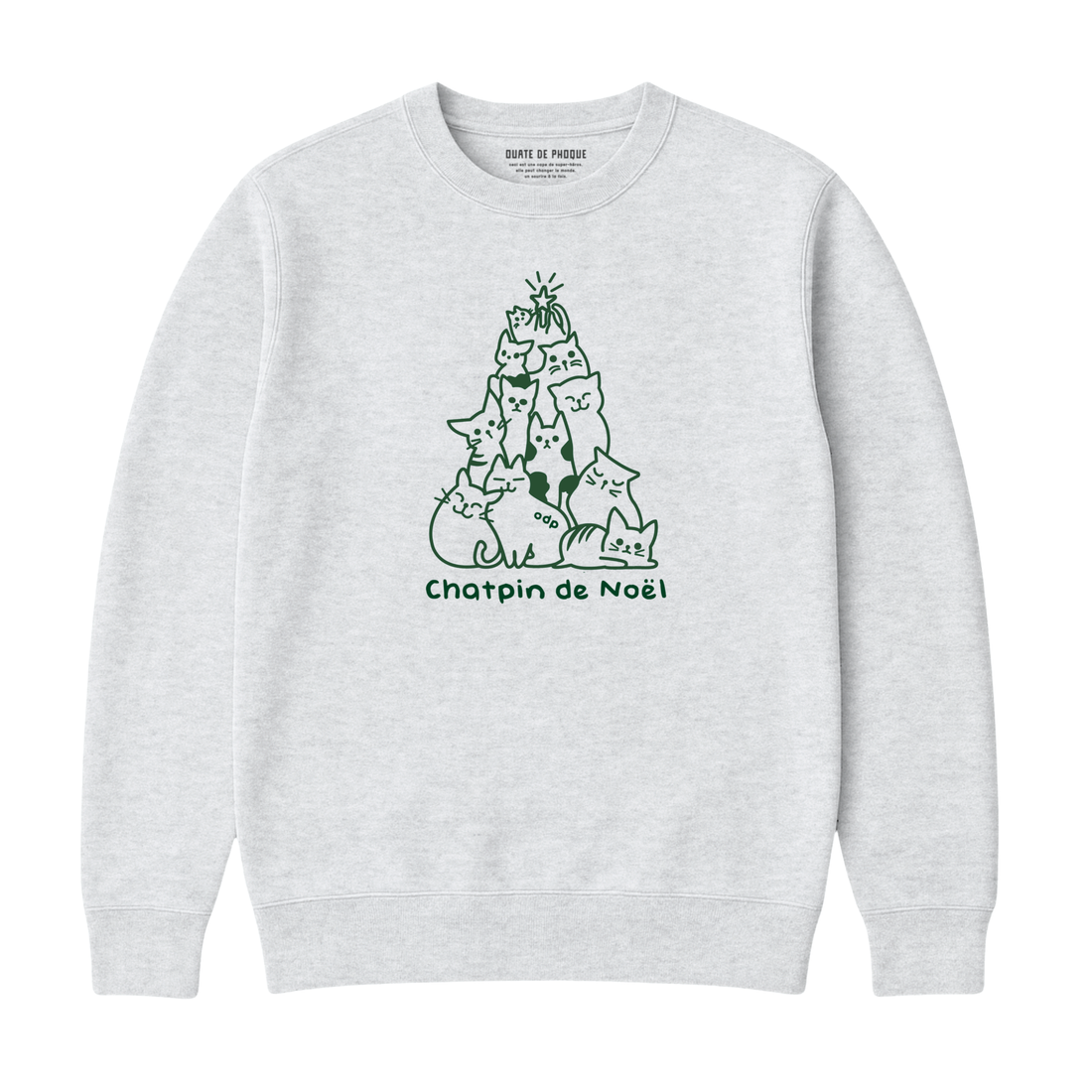 Sweatshirt Chatpin De Noël