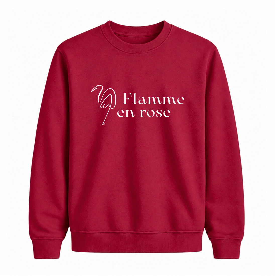 Sweatshirt Flamme En Rose