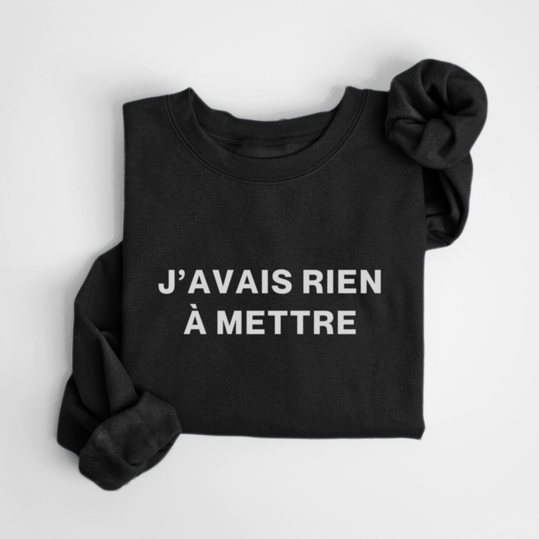 SWEATSHIRT RIEN À METTRE - NOIR