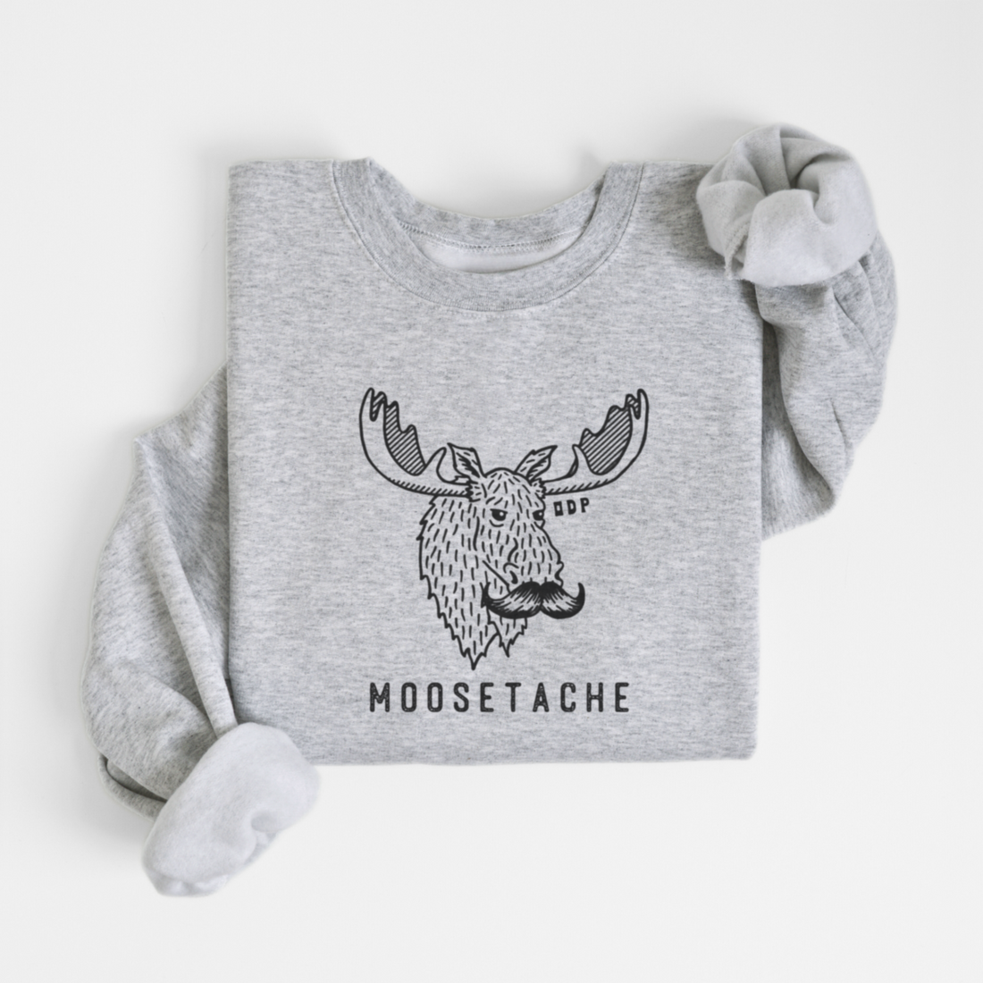 SWEATSHIRT MOOSETACHE - GRUAU