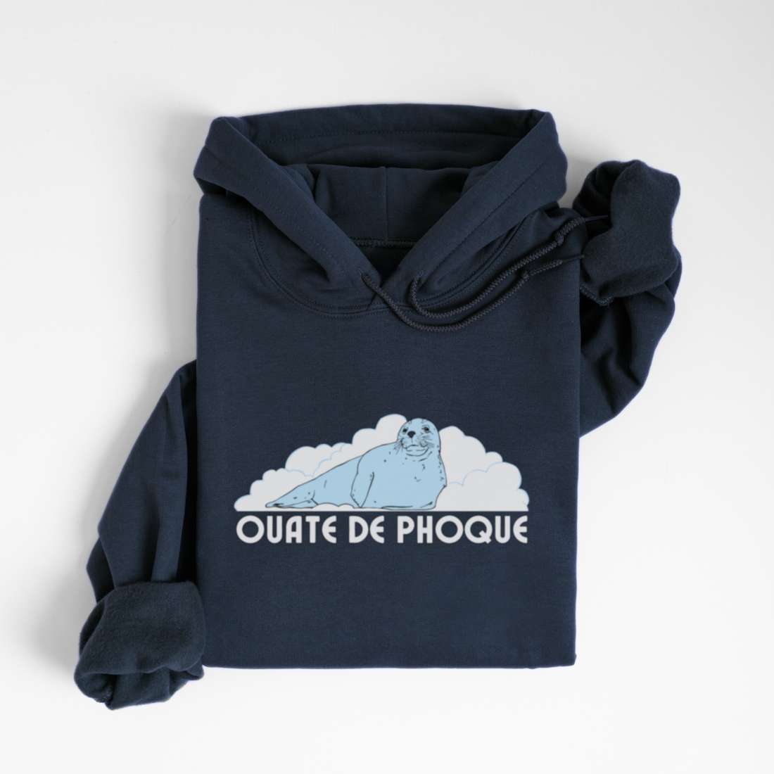 HOODIE OUATE DE PHOQUE - MARINE