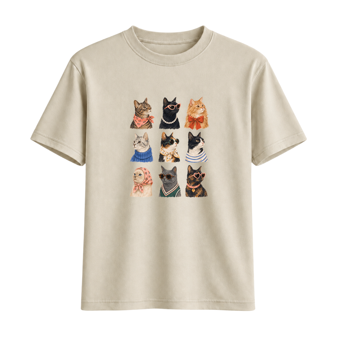T-Shirt Chats Stylés