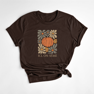 T-SHIRT ON SÈME AUTOMNE - ESPRESSO