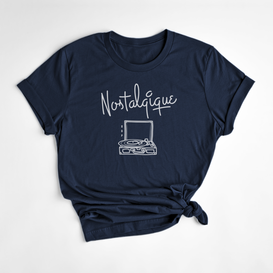 T-SHIRT NOSTALGIQUE - MARINE