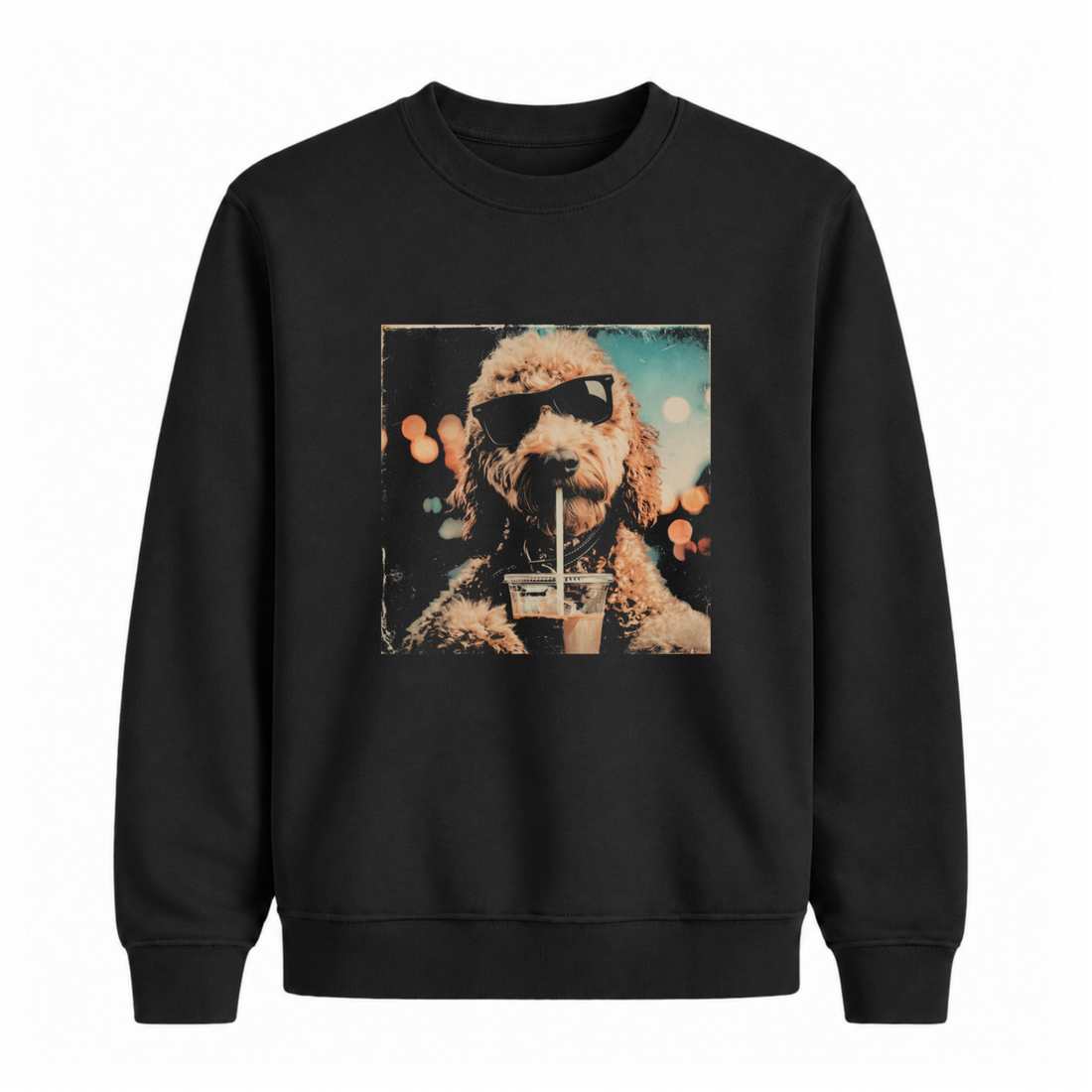 Sweatshirt Chien Café Glacé