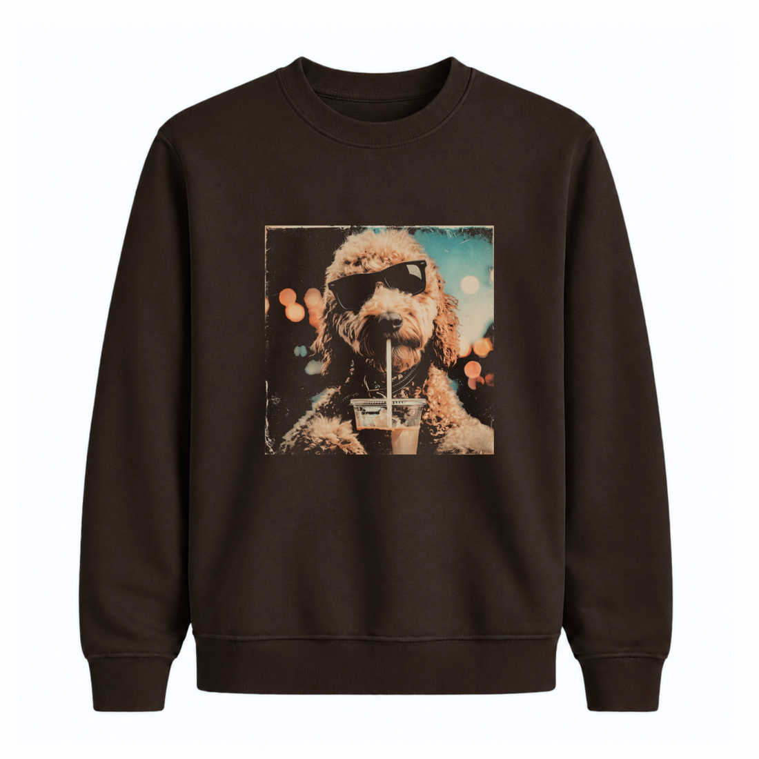 Sweatshirt Chien Café Glacé