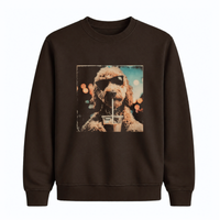 Sweatshirt Chien Café Glacé