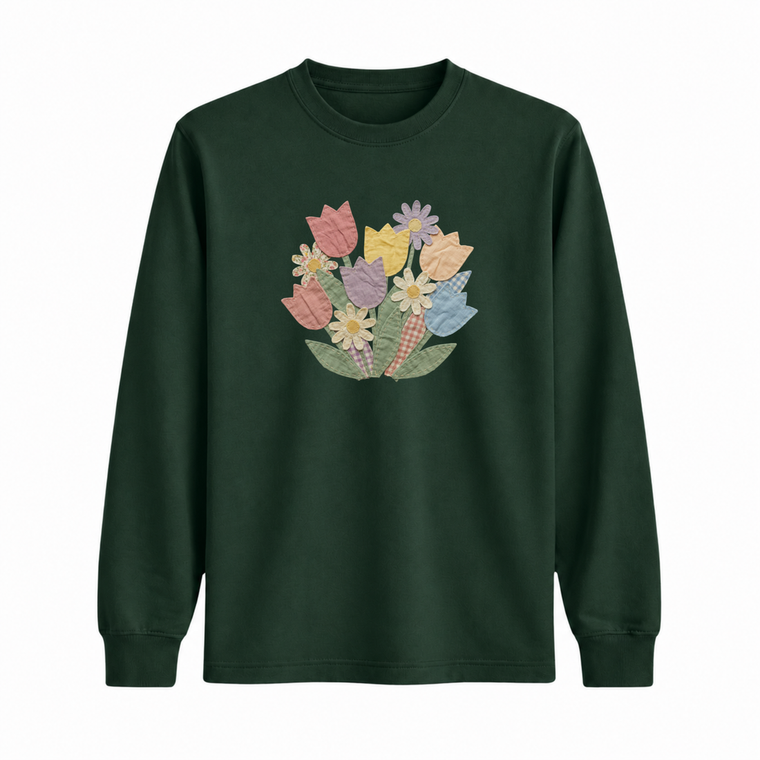 Longsleeve Tulipes Effet Patch