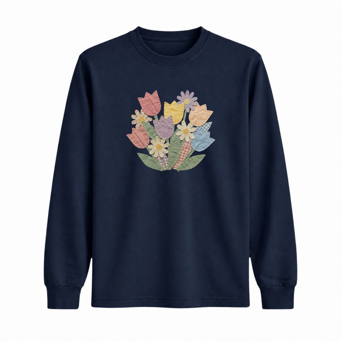 Longsleeve Tulipes Effet Patch