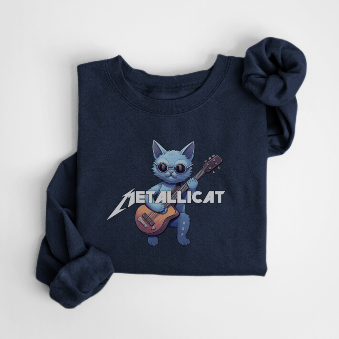 SWEATSHIRT METALLICAT - MARINE