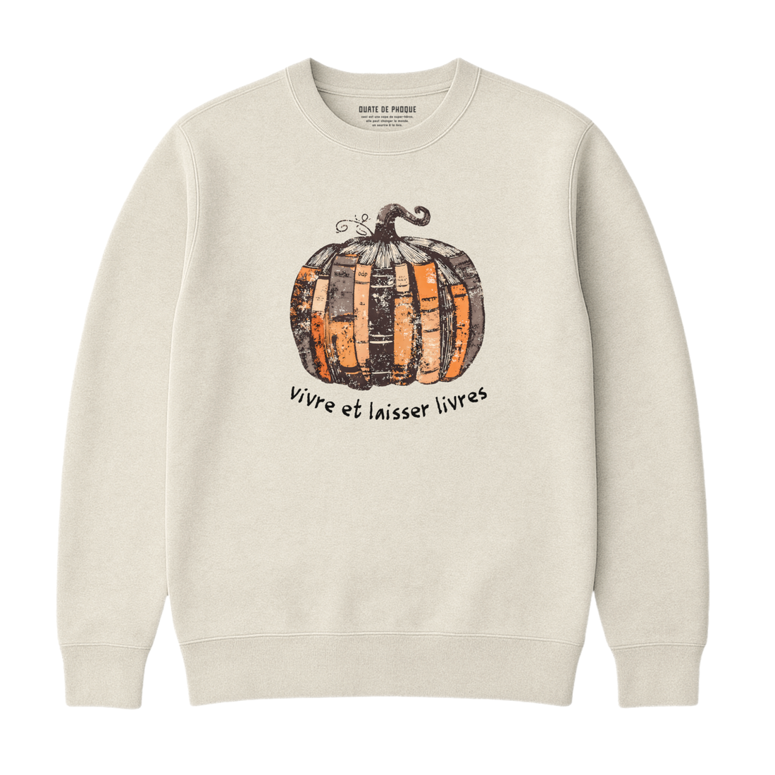 Sweatshirt Vivre Laisser Livres