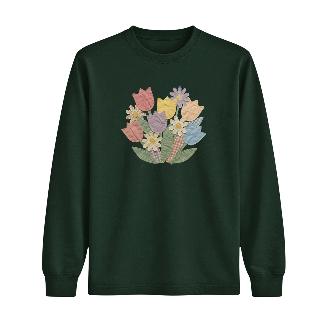 Longsleeve Tulipes Effet Patch