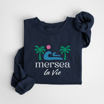 SWEATSHIRT MER SEA LA VIE - MARINE