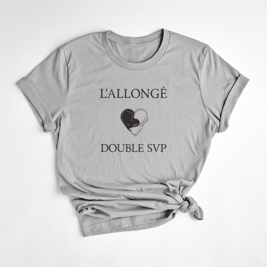 T-SHIRT ALLONGÉ DOUBLE - CIMENT