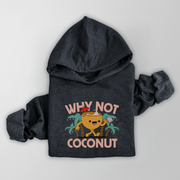 HOODIE WHY NOT COCONUT - CHARBON