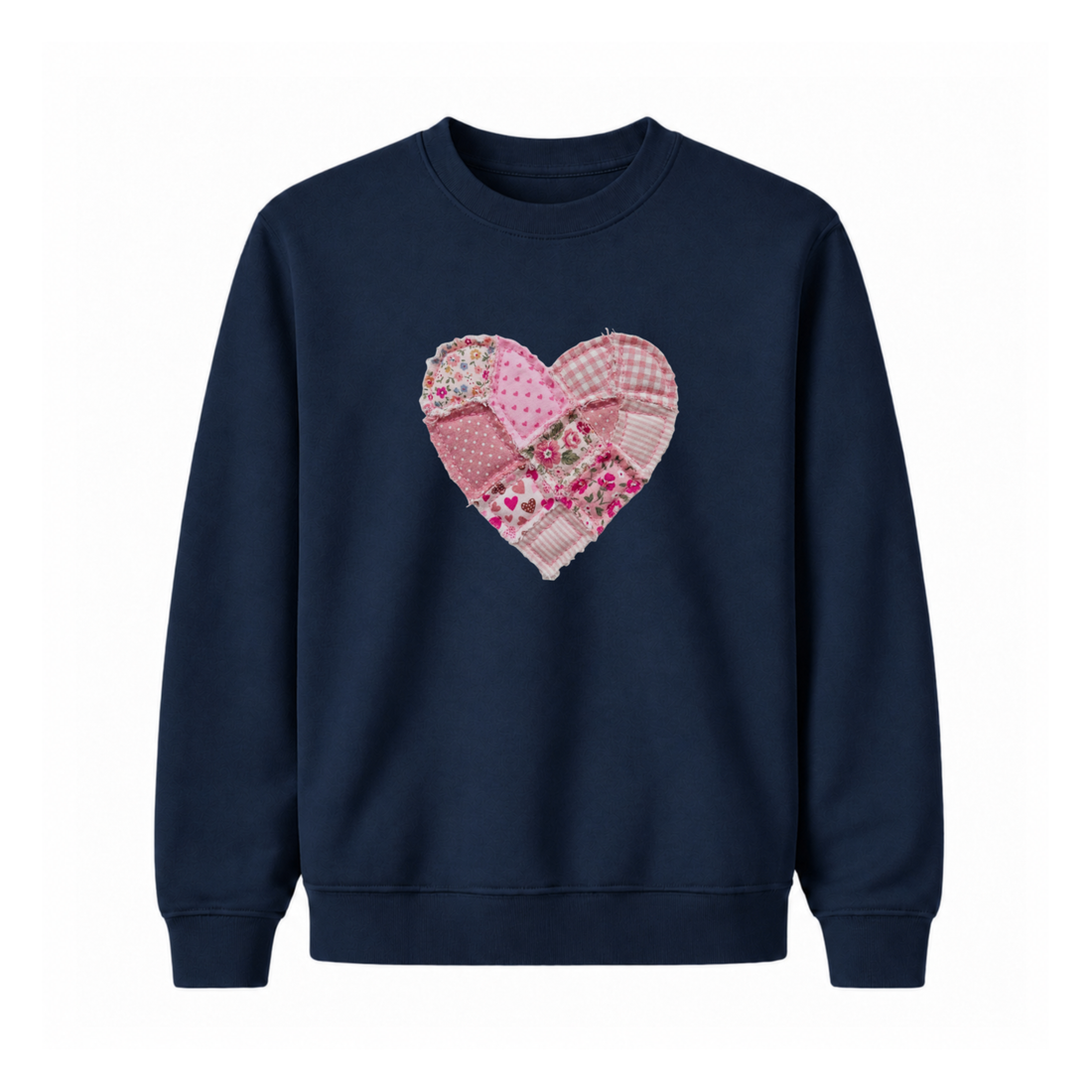 Sweatshirt Coeur Effet Patch - Enfant