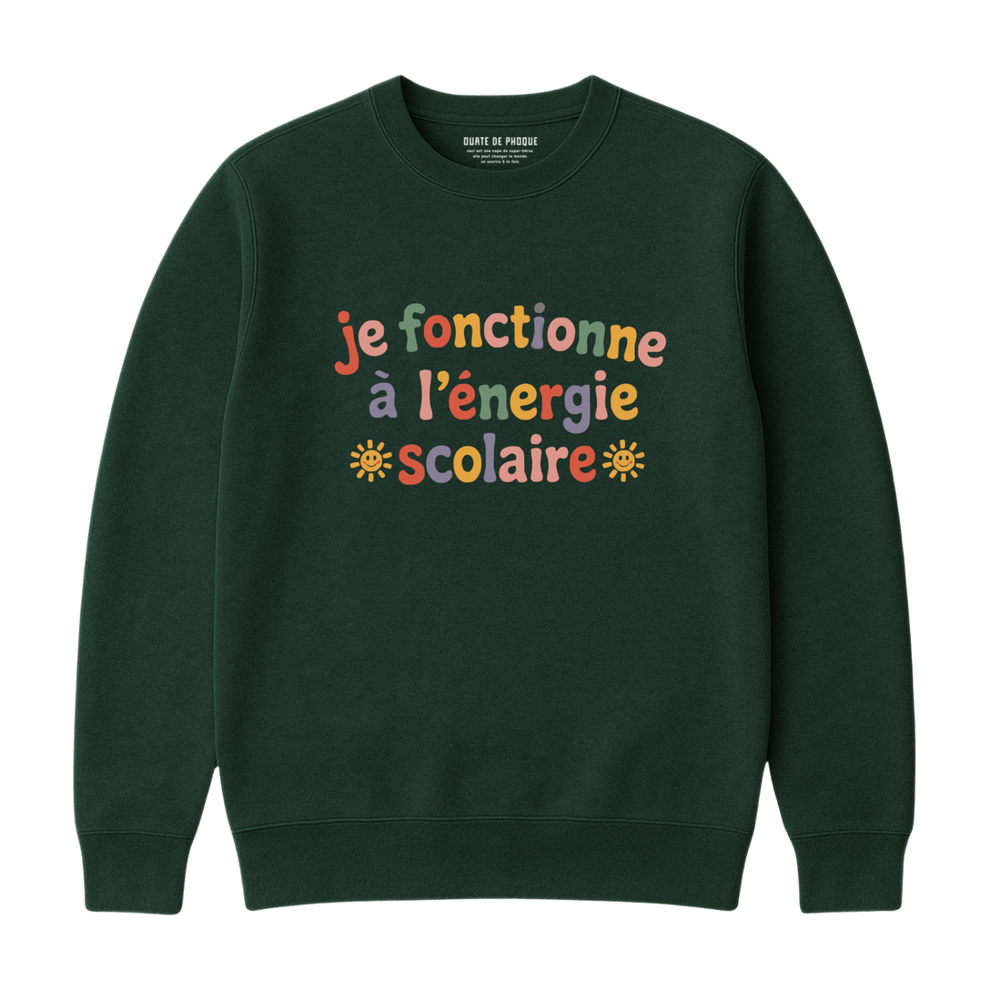 Sweatshirt Énergie Scolaire