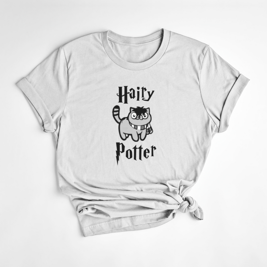 T-SHIRT HAIRY POTTER - BLANC