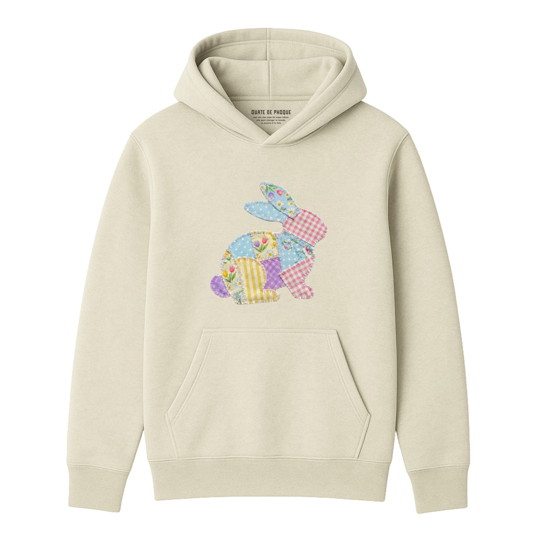 Hoodie Lapin Effet Patch