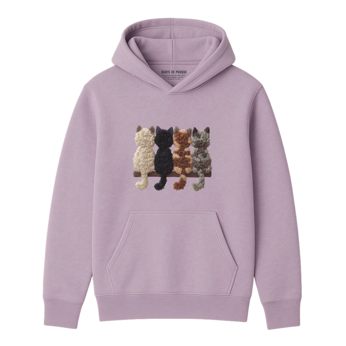 Hoodie Chats De Dos