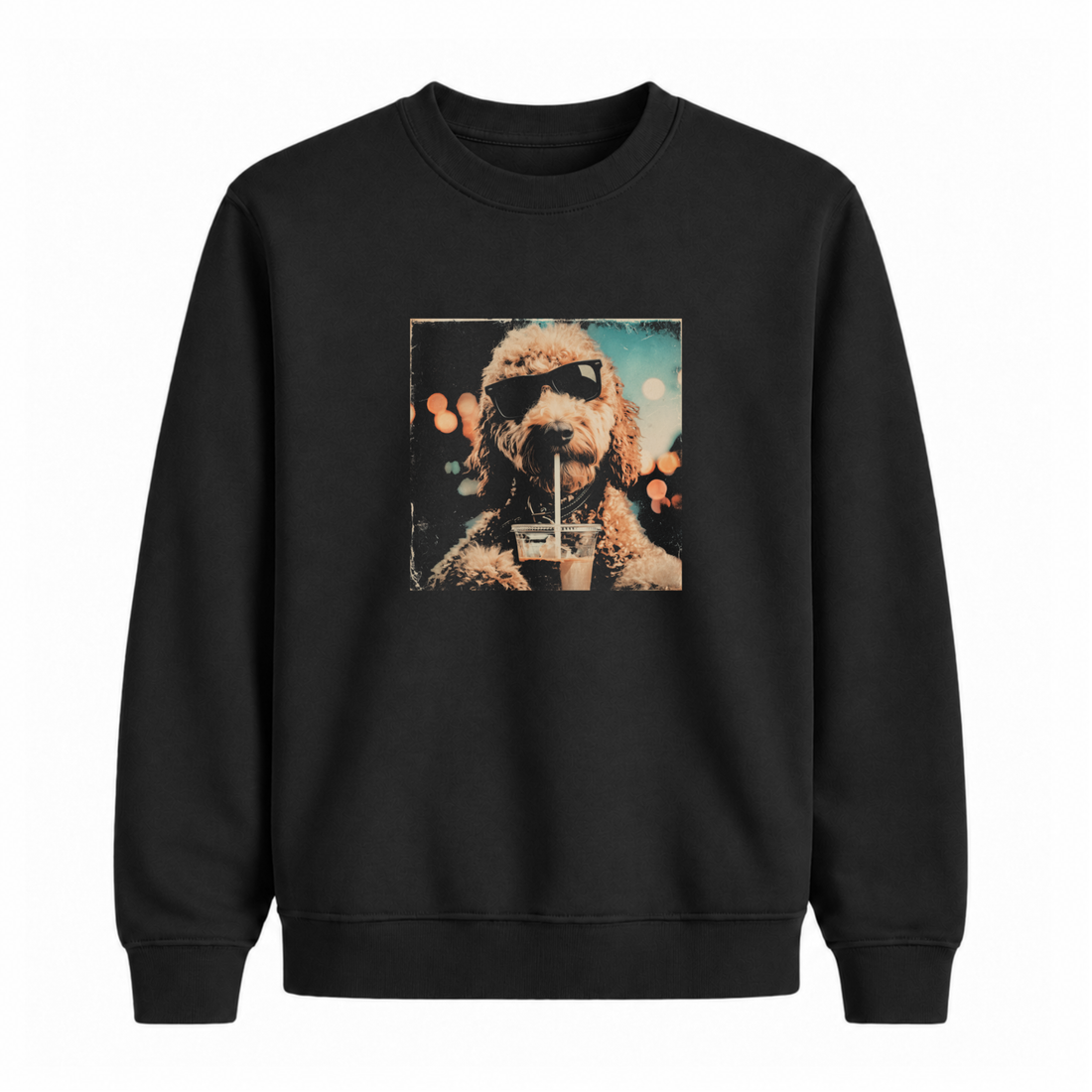 Sweatshirt Chien Café Glacé