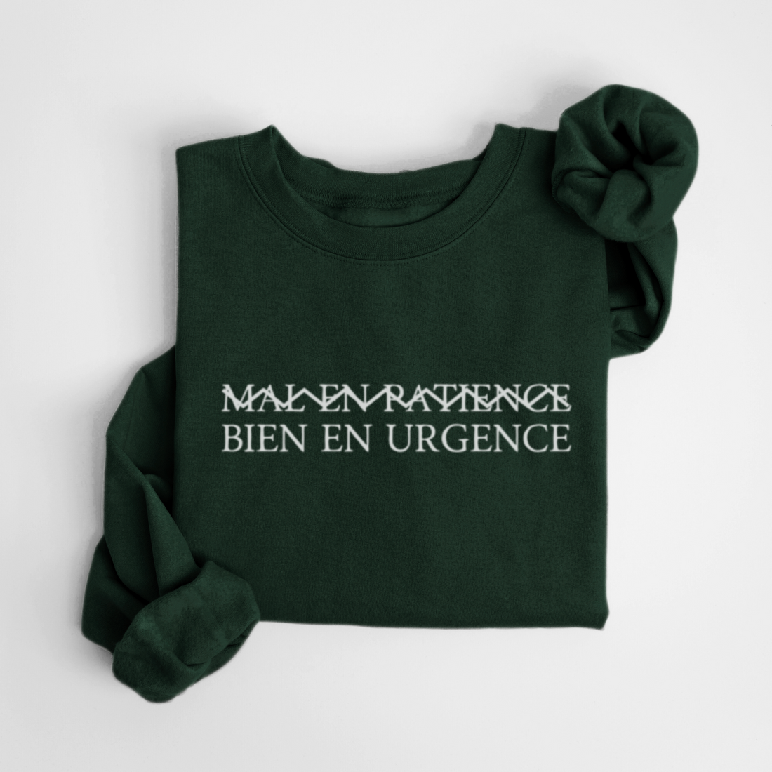 SWEATSHIRT BIEN EN URGENCE - FORÊT