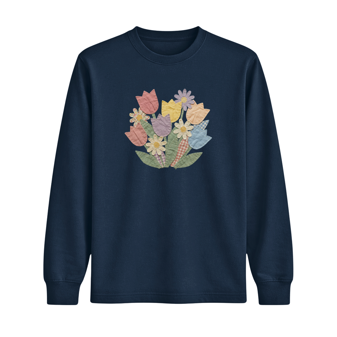 Longsleeve Tulipes Effet Patch