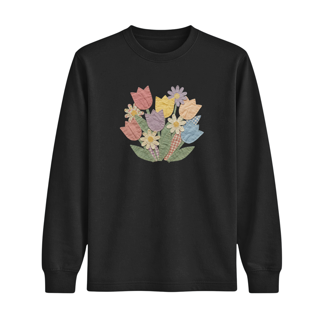 Longsleeve Tulipes Effet Patch