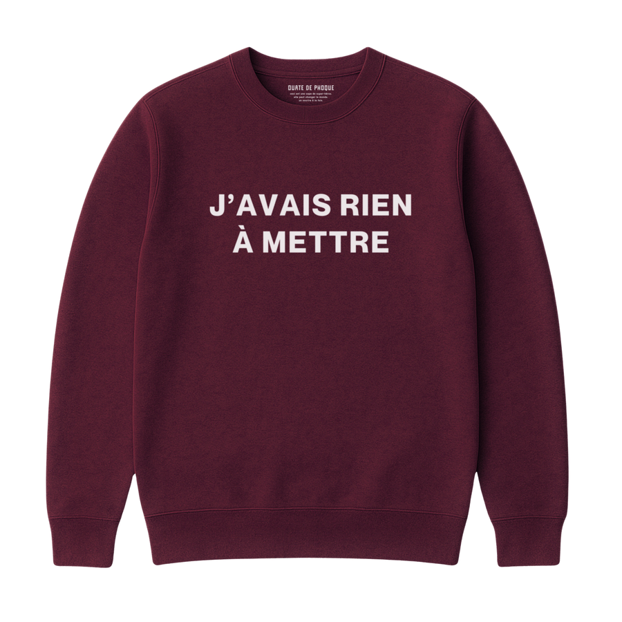 Sweatshirt Rien À Mettre