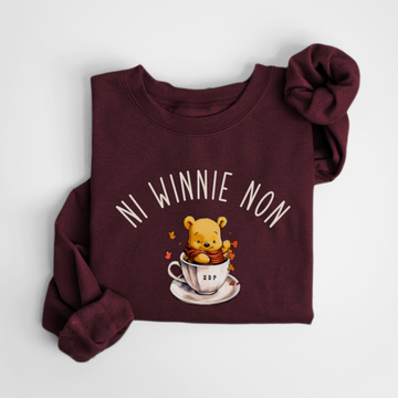 SWEATSHIRT NI WINNIE NON - BORDEAUX