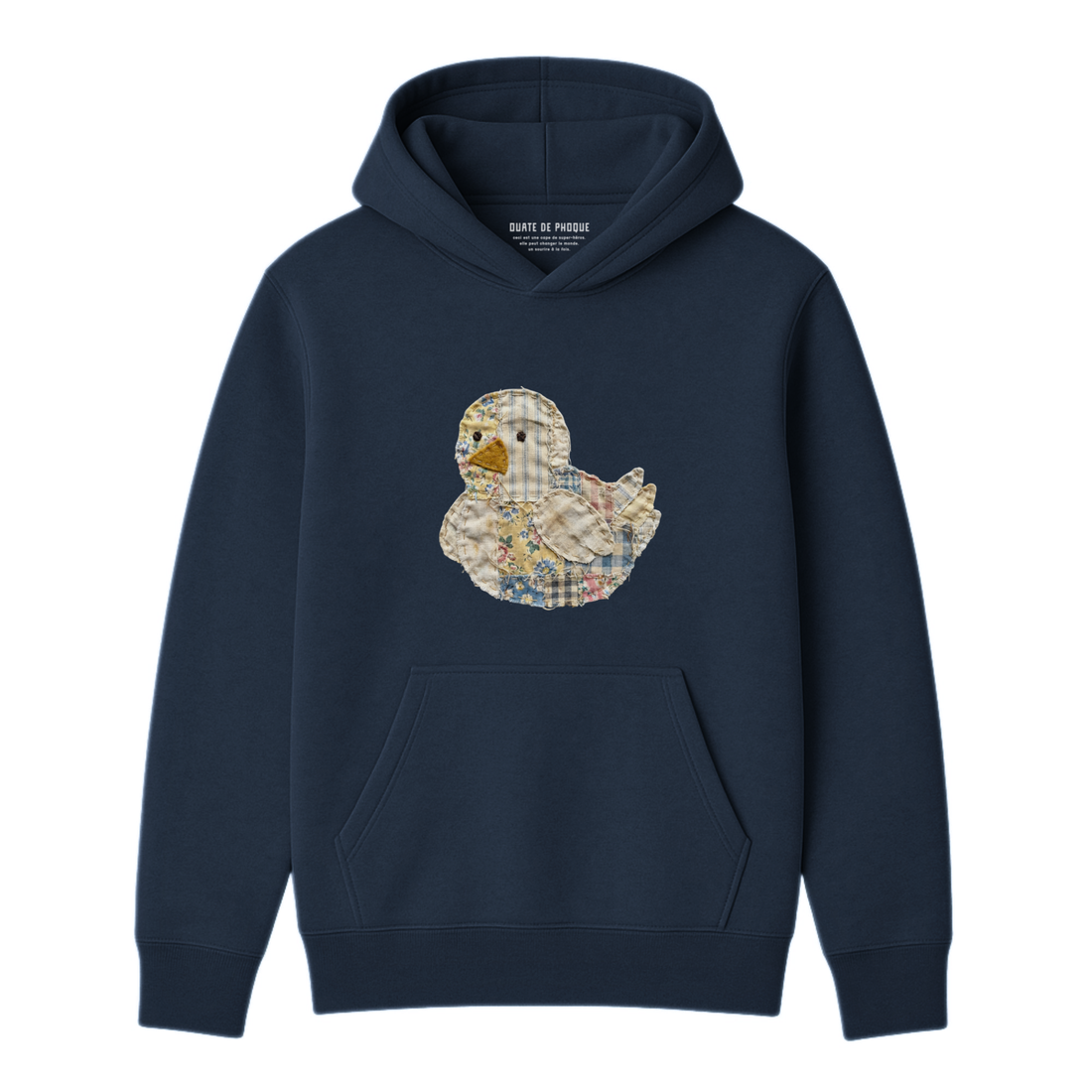 Hoodie Poussin Effet Patch