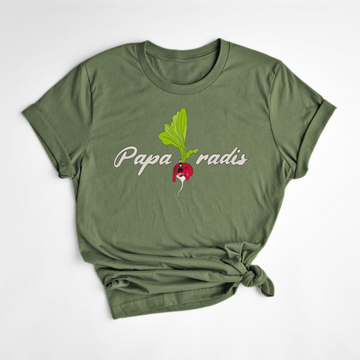 T-SHIRT PAPA RADIS - SAUGE